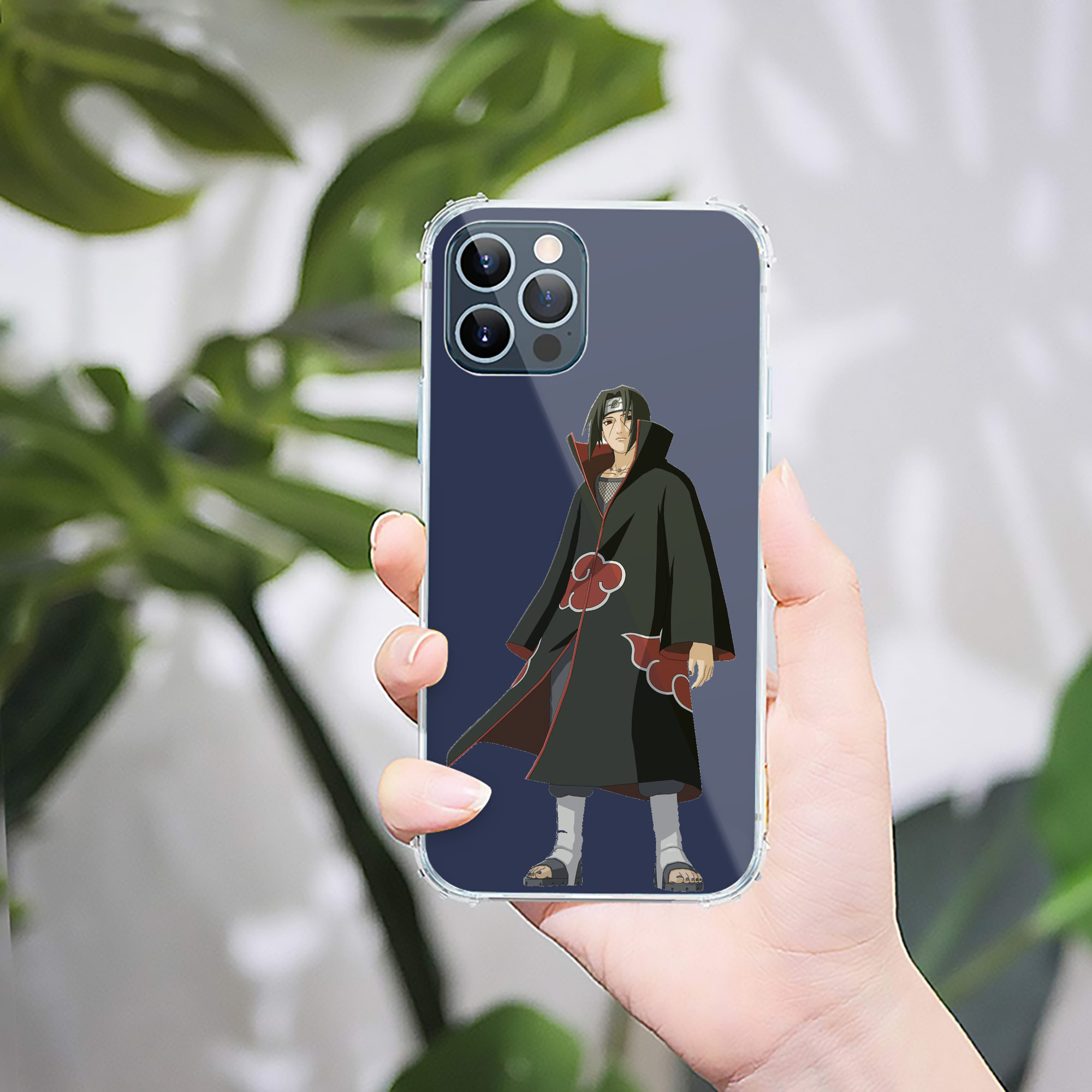 （画像用） NARUTO -ナルト- うちは イタチ Uchiha Itachi 【iPhone 12シリーズ対応】透明スマホケース（クリアソフトケース）